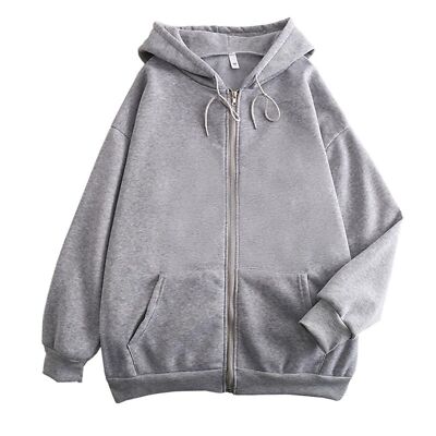 トップス ohotoro Zip Up Hoodie Knit Draw String Zip Up Cropped Hoodies Hooded Sweatshirts