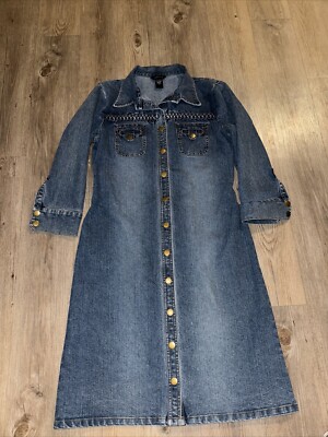 white christmas dresses The Desirae Modest Denim Dress Vintage Denim / L main image 0