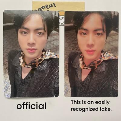 BTS JIN MEMORIES OF 2020 Official Photocard With mount Blu