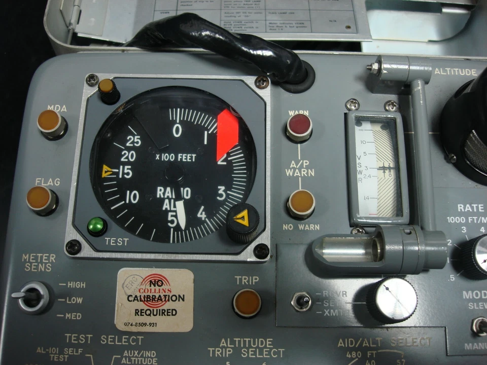 JUEGO DE PRUEBA ALTÍMETRO ROCKWELL COLLINS 980N-1 Foto 4 de 4