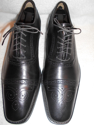 To Boot New York black leather brogues shoes Italy Curtis Black Calf Leather Apron Toe Derby Oxford main image 3
