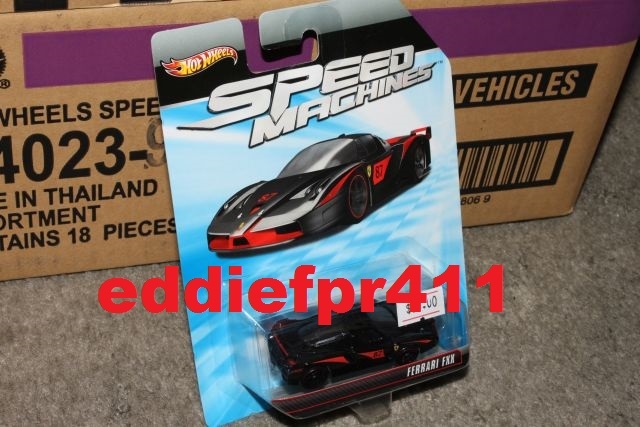 1/64 HOT WHEELS FERRARI FXX BLACK AND RED SUPERCAR SPEED MACHINES