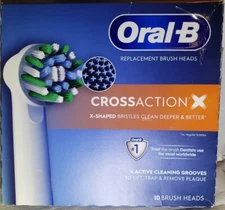 Oral-B CrossAction Electric Toothbrush Replacement Brush Heads (10ct.)