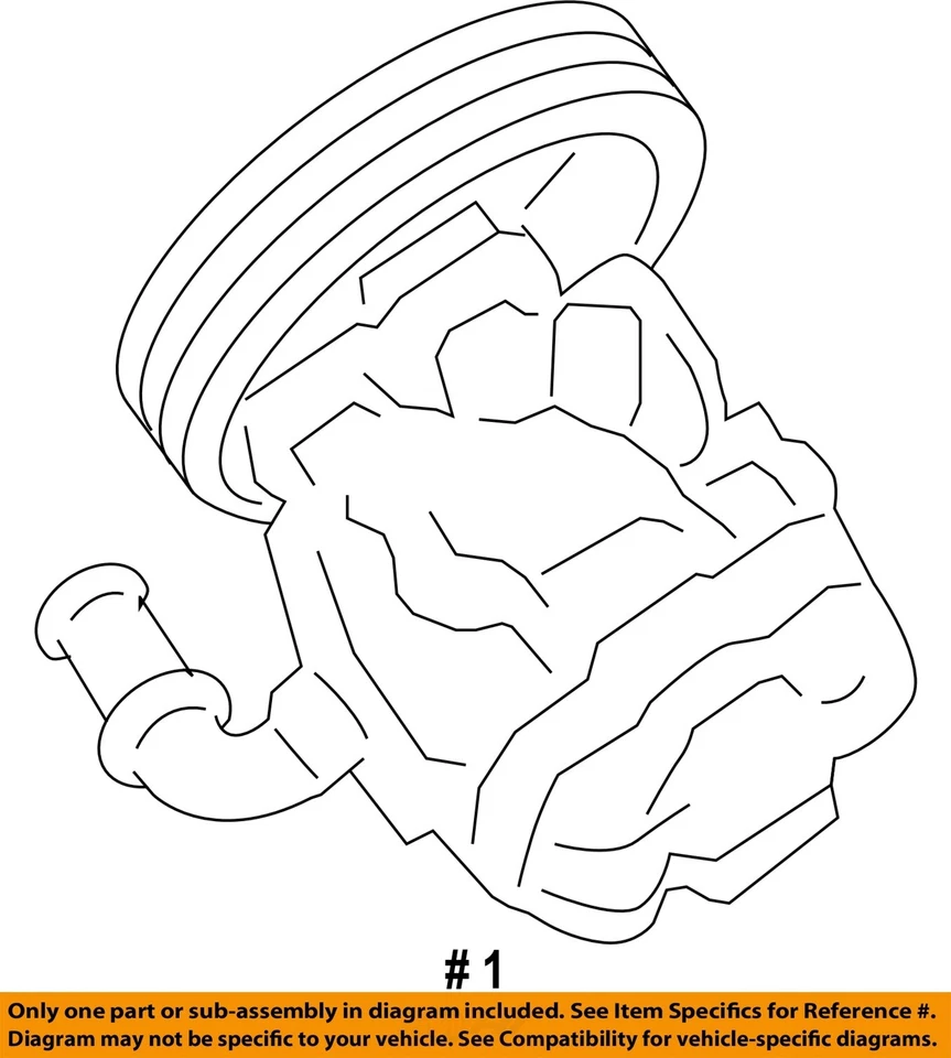 Used Power Steering Pump fits: 2015 Jeep Patriot  Grade B - Image 4 of 4