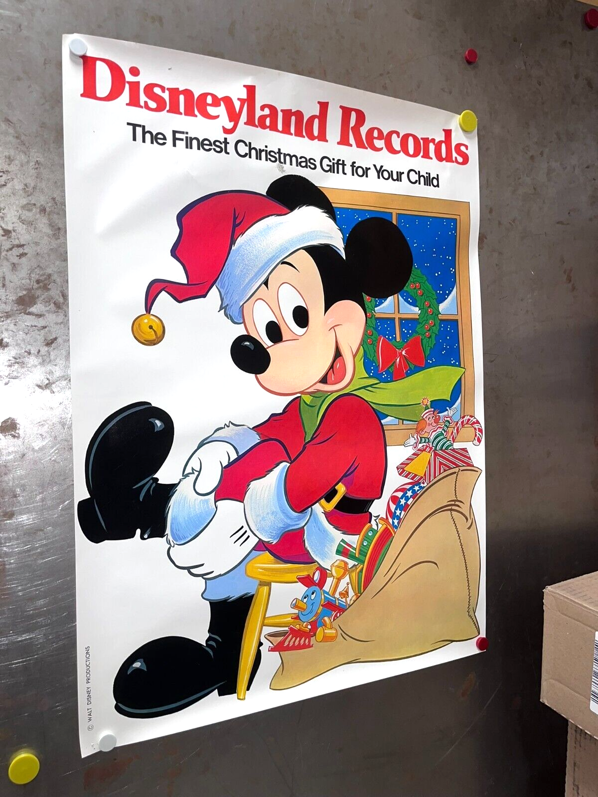 Disneyland Records Christmas Vintage Poster