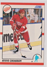 Steve Chiasson Detroit Red Wings Defense 1990-91 Score Hockey Card # 214