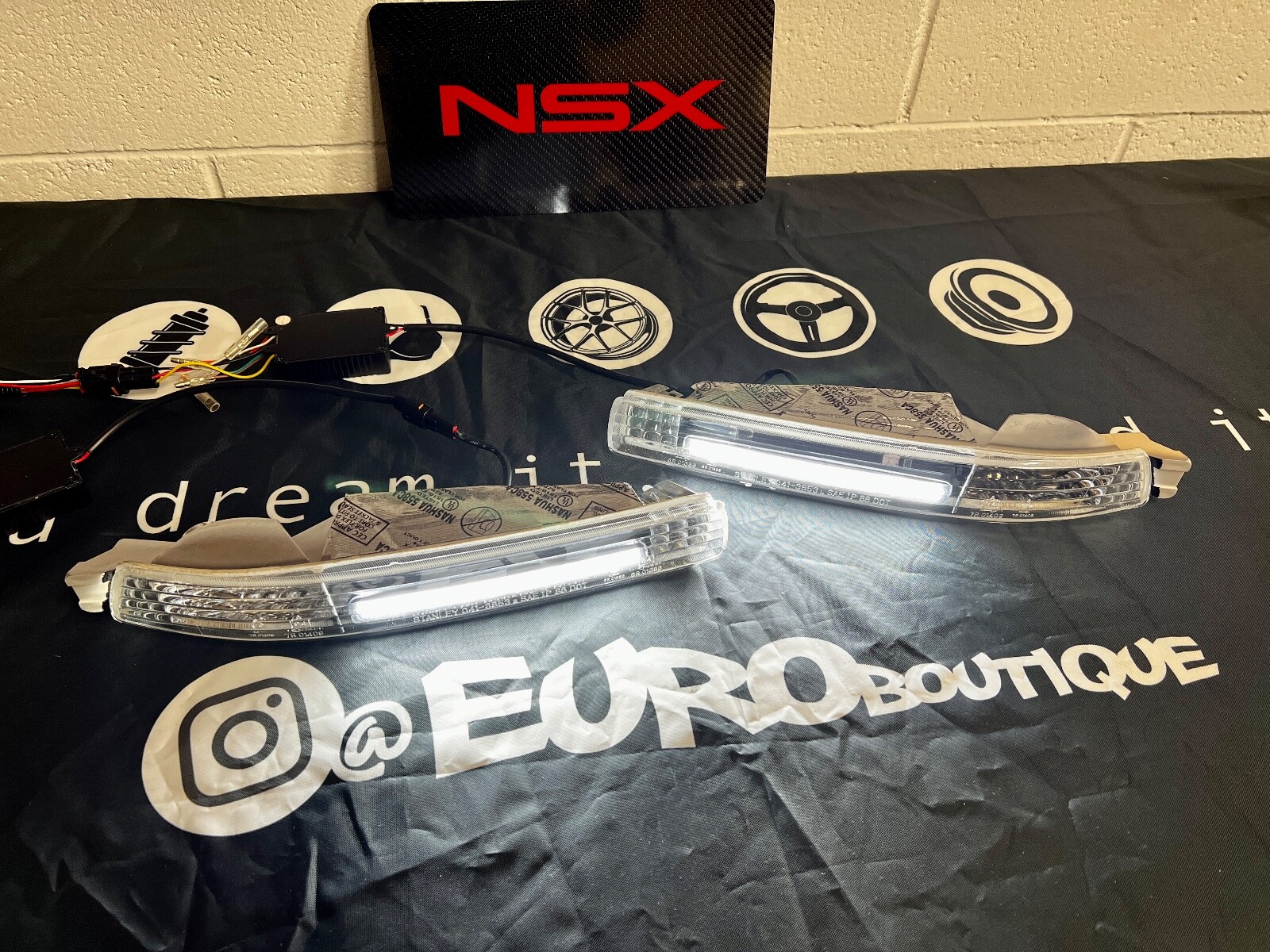 Acura NSX LED DRL LEVEL 2 Integrated Bumper Lenses for Super Bright Modern