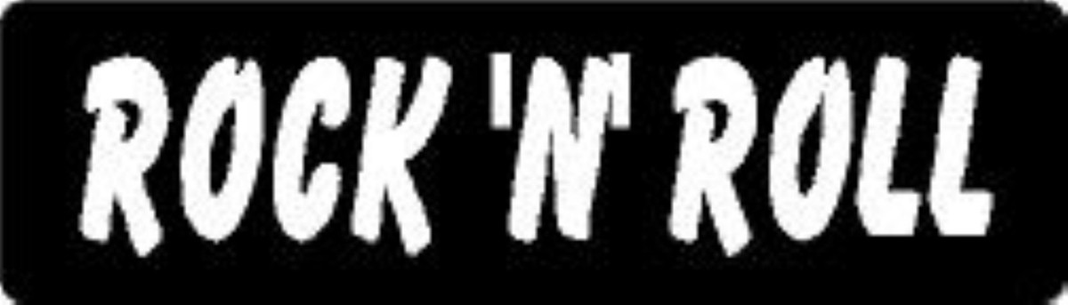 Rock 'N' Roll Sticker - For Helmets, Hard Hats, Laptops, Cars & More