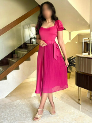 Chiffon Bow Pleat A-line Sweetheart Midi Dresses Cocktail Sparkle High  Quality | eBay