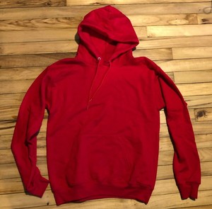solid red sweatshirt