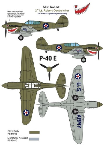 1/72 DEKLS ; Curtiss P-40E WARHAWK USAAF DEFENDERS OF DARWIN 33rd Pursuit Sqn - Foto 5 di 7