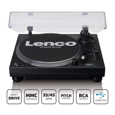 Lenco L-3818BK, Plattenspieler mit Direktantrieb - DJ Plattenspieler, GEBRAUCHT