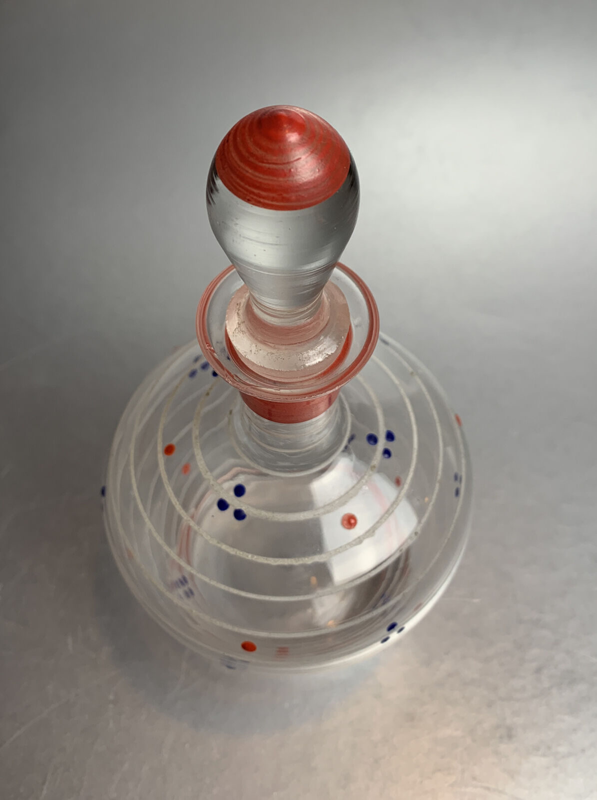 Alte Glas Karaffe; D9.5cm, H20.6cm | eBay