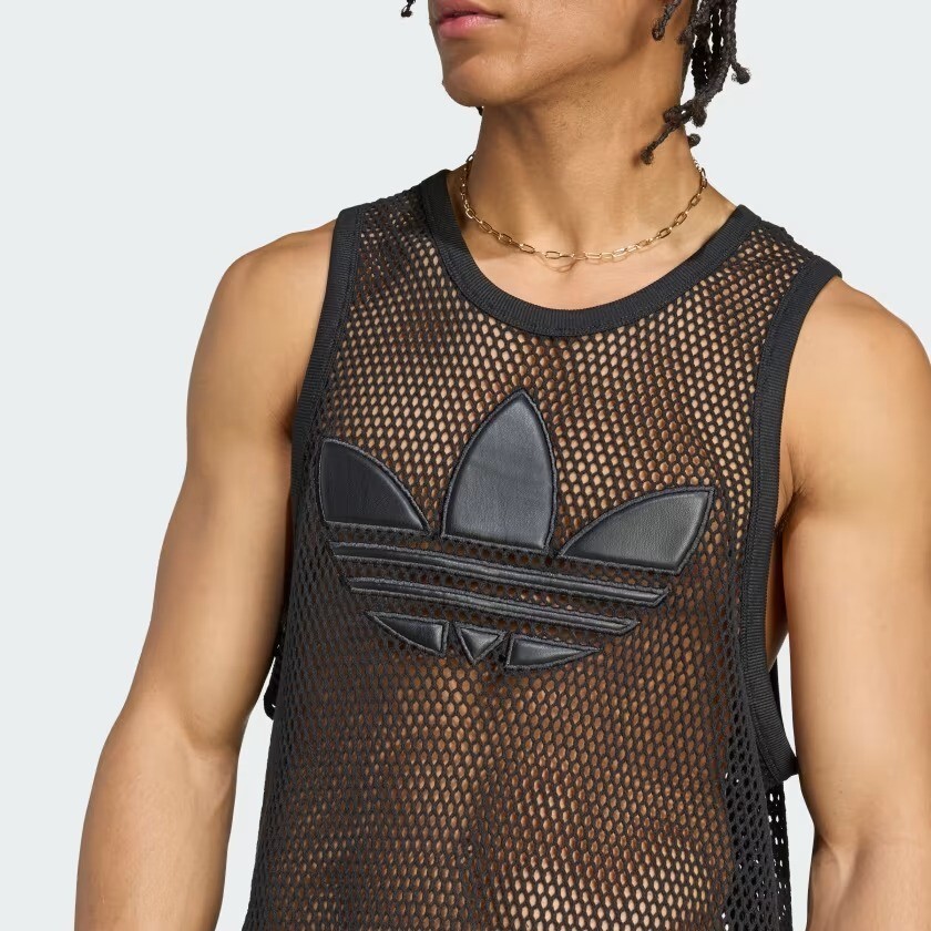 美品　adidas JEREMY SCOTT タンクトップ　ゲームシャツ　O adidas x Jeremy Scott mesh Tank Top Shirt Black JY2020 Japan