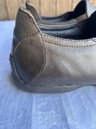 Croft Mens Brown Leather Flat Shoes Slip On Dress Shoe Size Eu 42 FAST POST - Picture 5 of 11