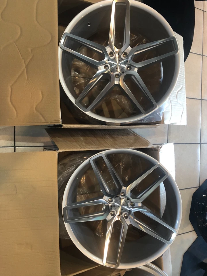 24 «BLAQUE DIAMOND BD-17 СЕРЕБРО/ОБРАБОТАННАЯ ПОВЕРХНОСТЬ 02-24 MERCEDES G 500 550 55 63 65 - Изображение 2 из 4