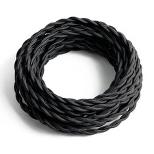 25ft Fabric Cloth Covered Lamp Twisted Wire,P...