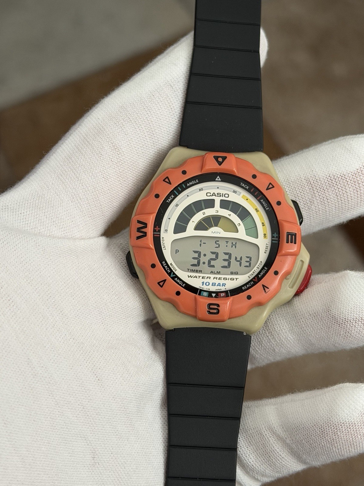 Rare Vintage Casio TRW-100 Yacht Timer Men’s Digital Sports Watch JDM 1980s