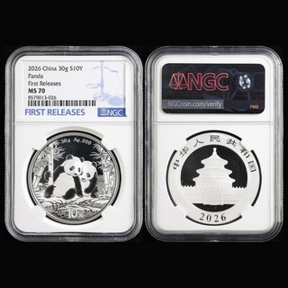 2026 China S10Y Panda silver First Releases NGC MS 70 02
