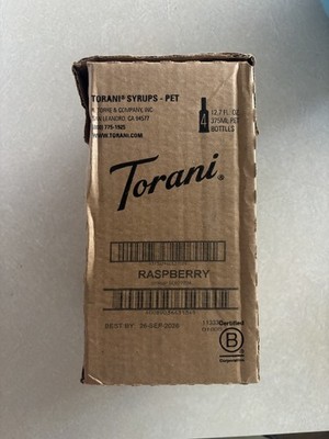 4 pack Torani Syrup Raspberry 12.7 Fl Oz