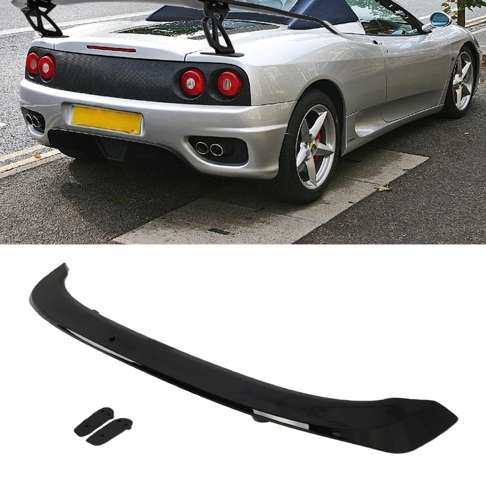 Gloss Black Rear Trunk Spoiler Lip Roof Tail Wing For Ferrari 360 Modena
