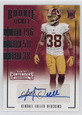 2016 Panini Contenders Rookie Ticket Kendall Fuller #222 Auto 0b3