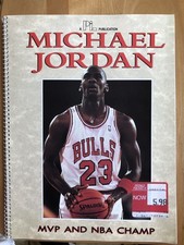 Michael Jordan MVP and NBA Champ Binder Publication VTG 1991