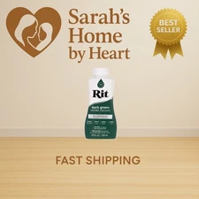 Rit Dye Liquid – Wide Selection of Colors – 8 Oz. Dark Green