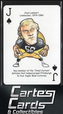 Jack Lambert 2019 Hero Decks Pittsburgh Steelers Football Heroes Playing Card JS