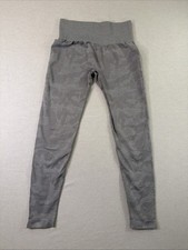 Unbranded Grey/ivory Camouflage Leggings Women  s Size M