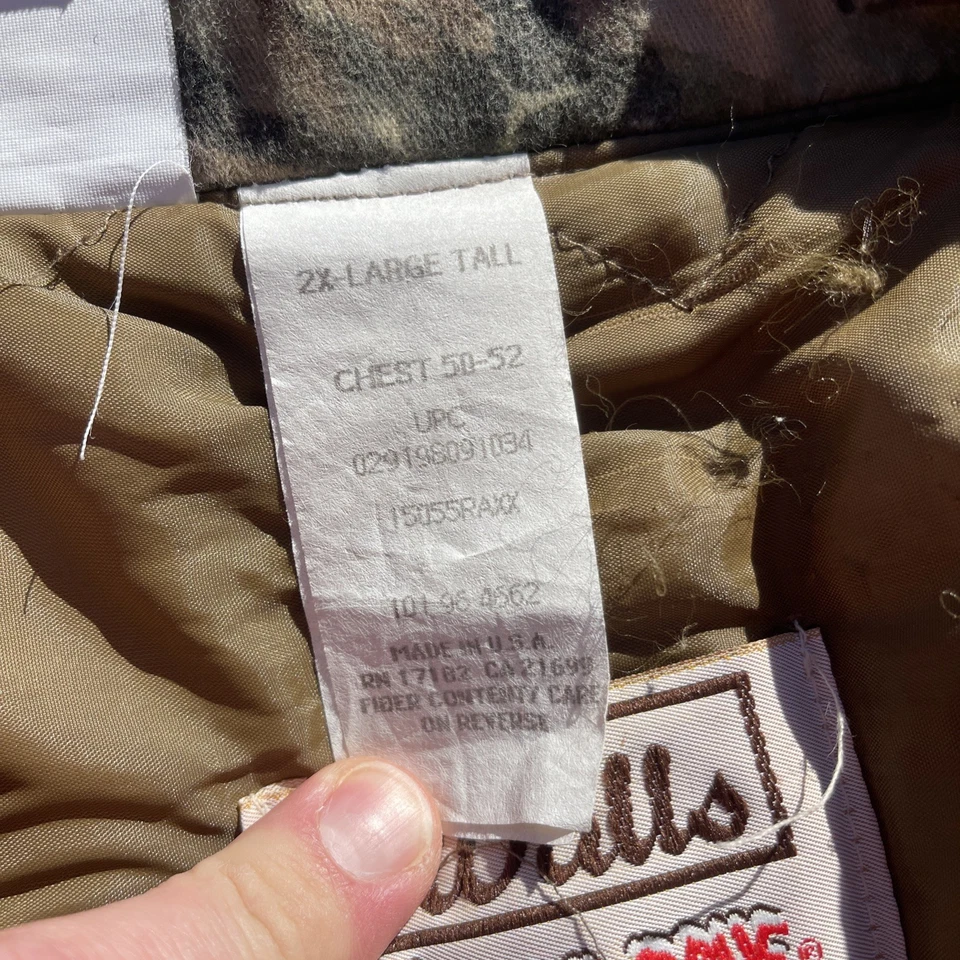 Walls Blizzard Pruf x Realtree 2XLT Camouflage Coveralls Made In USA Outerwear - Image 4 of 4