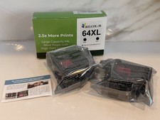 Black Ink 64XL Cartridge Replacement for HP64 XL 2-Pack