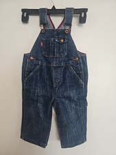 Levi's Denim Overalls Baby 12 Months Toddler Kid Jean Snap Seat