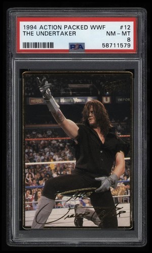 1994 Action Packed WWF The Undertaker PSA 8 NM-MT #12 Wrestling Card