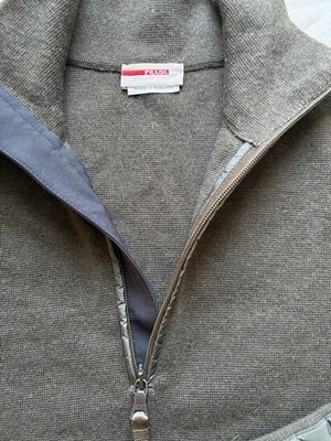 Prada Sport Wool Half-Zip Sweater — Olive / Size 50 (M/L) | eBay