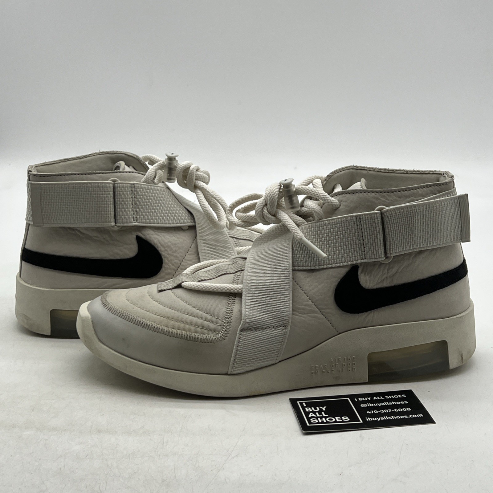 Size 10.5 - Nike Air Fear Of God Raid Light Bone (AT8087-001)