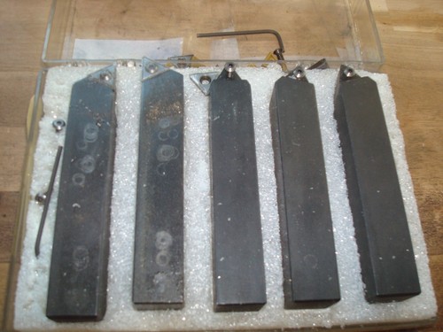 Set (5) HB Rouse External Turning Tool Set w/ Inserts USA! Free Shipping