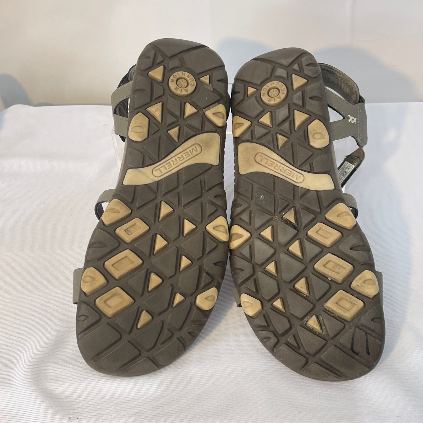 Merrell Brindle sandali performance donna 11 pelle marrone gancio e passante