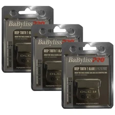 Babyliss Pro DLC 2.0MM Deep Tooth T-Blade FX707BD2 - 3 Packs