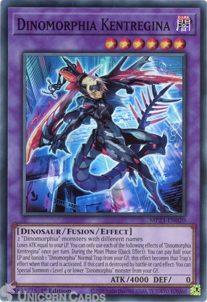 MP23-EN020 Dinomorphia Kentregina :: Super Rare 1st Edition YuGiOh Card