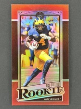 Nico Collins Rookie Card RC 2021 Legacy Ruby Premium Edition Mini /75 #160. rookie card picture