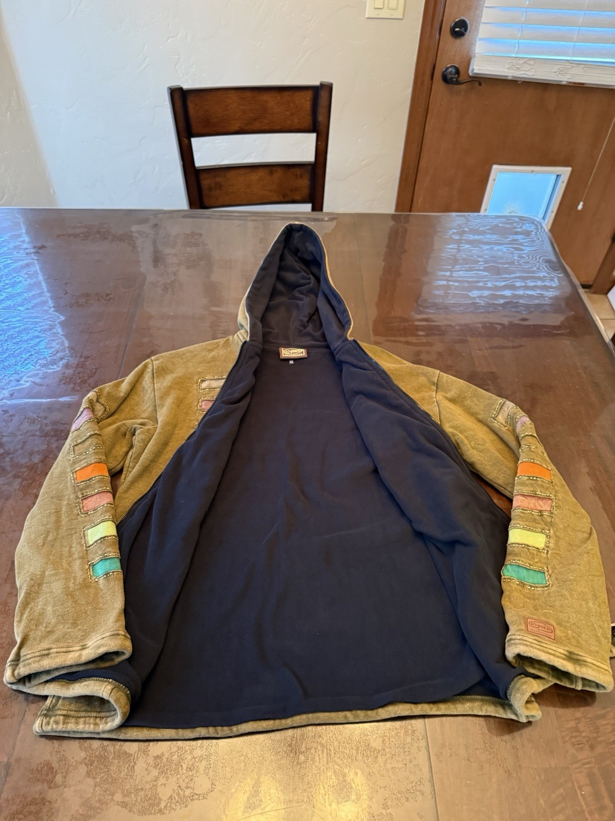 Kyber Outerwear Patchwork Full Zip Jacket Embroid… - image 6