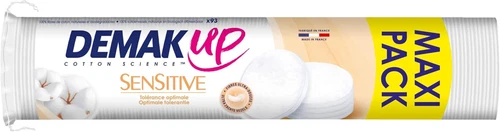 Sensitive - Dischi in Cotone per Struccare, Viso E Occhi, 100% Fibre Di Cotone N