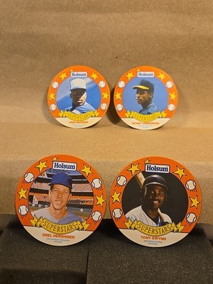 1990 Holsum Bread Superstars Baseball McGriff Henderson Gwynn Hershiser EX-MT 