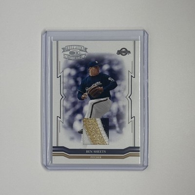 2005 Donruss Throwback Threads Game-used Patch #164 Ben Sheets Brewers /100