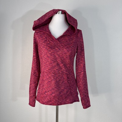 Tangerine Hoodie Sweatshirt Hoodie Women's Sz M  Pink Athleisure Stretch Pull Ov