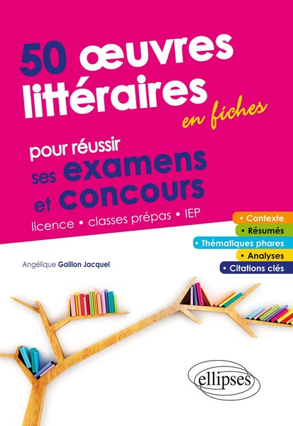 50 Ouvres LittéRaires En Fiches Pour RéUssir Ses Examens Et Concours Taschenbuch-image