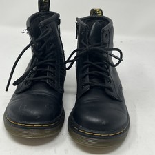 Dr Martens Boots Youth Size 10 ZIPPER Black