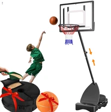 Vecukty 33 Portable Outdoor Basketball Hoop for Kids Performance Acrylic