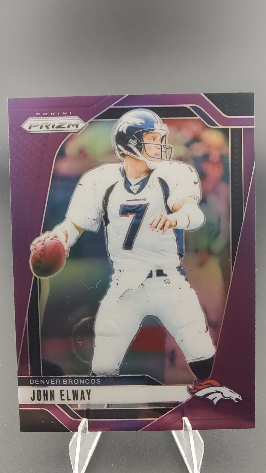 John Elway #89 Football Cards 2023 Panini Prizm trading card — raw and PSA graded price guide